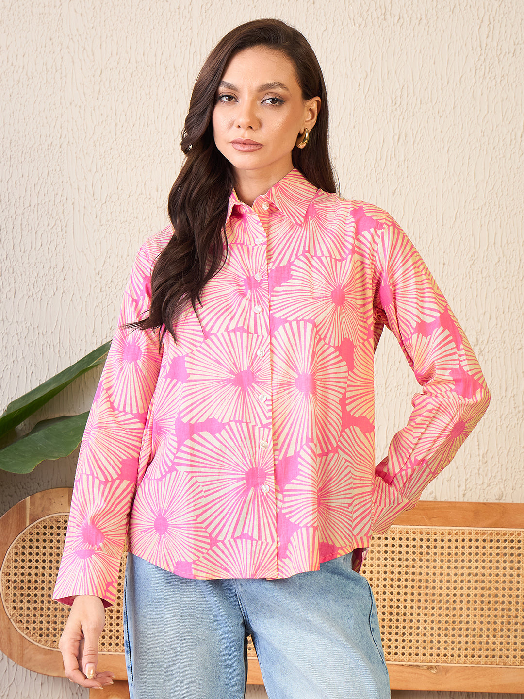 Printed Cotton Shirt - Uptownie