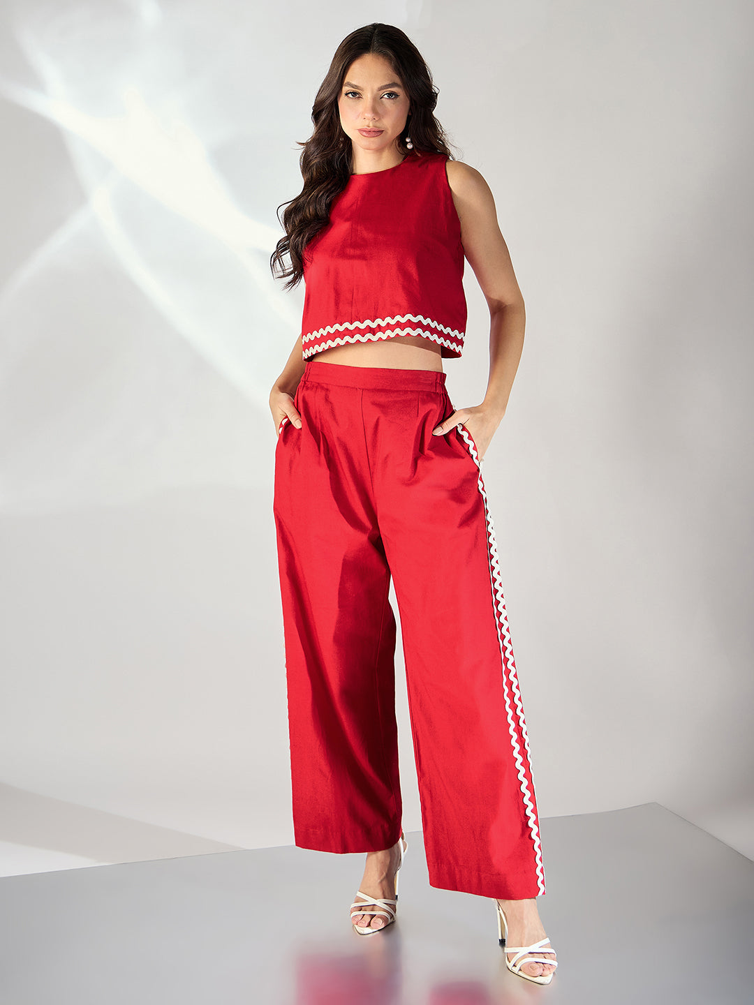 Ric-Rac Cotton Co-ord Set - Uptownie