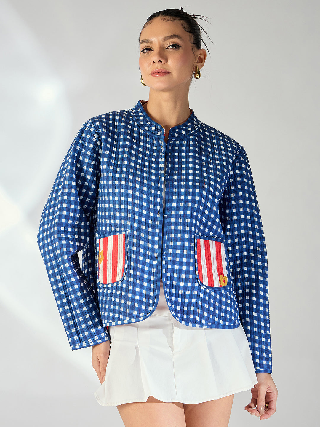 Reversible Cotton Quilted Jacket - Uptownie