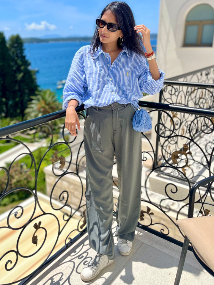 Relaxed Korean Front Pleated Pants