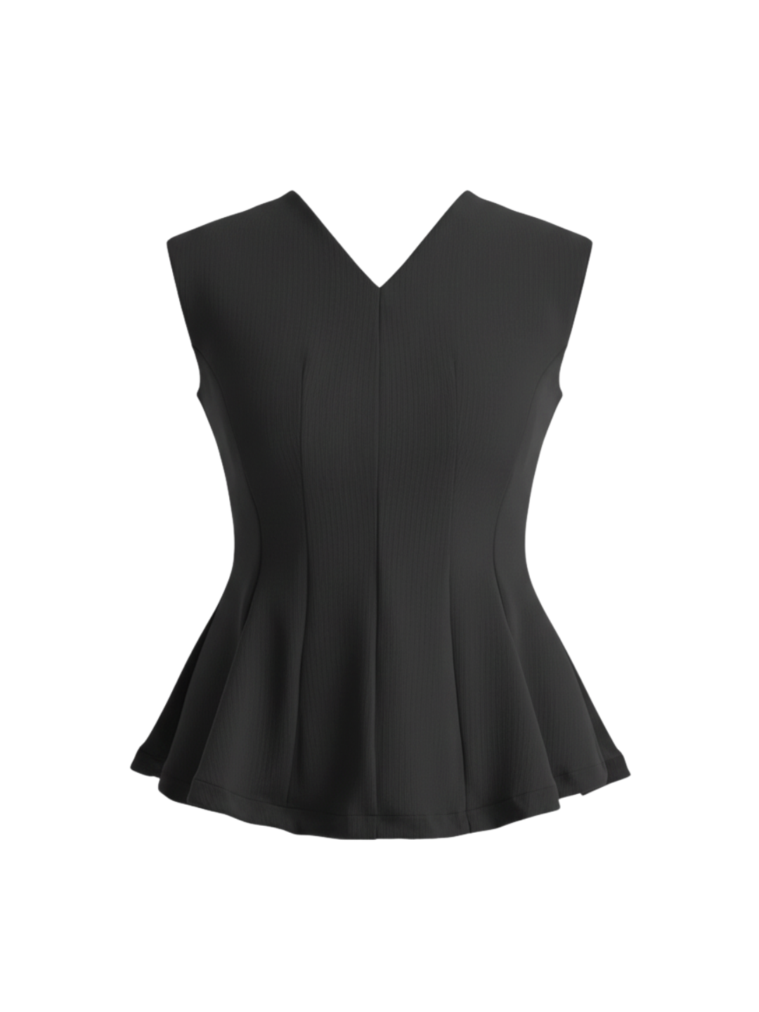 Stretchable Panelled Peplum Top