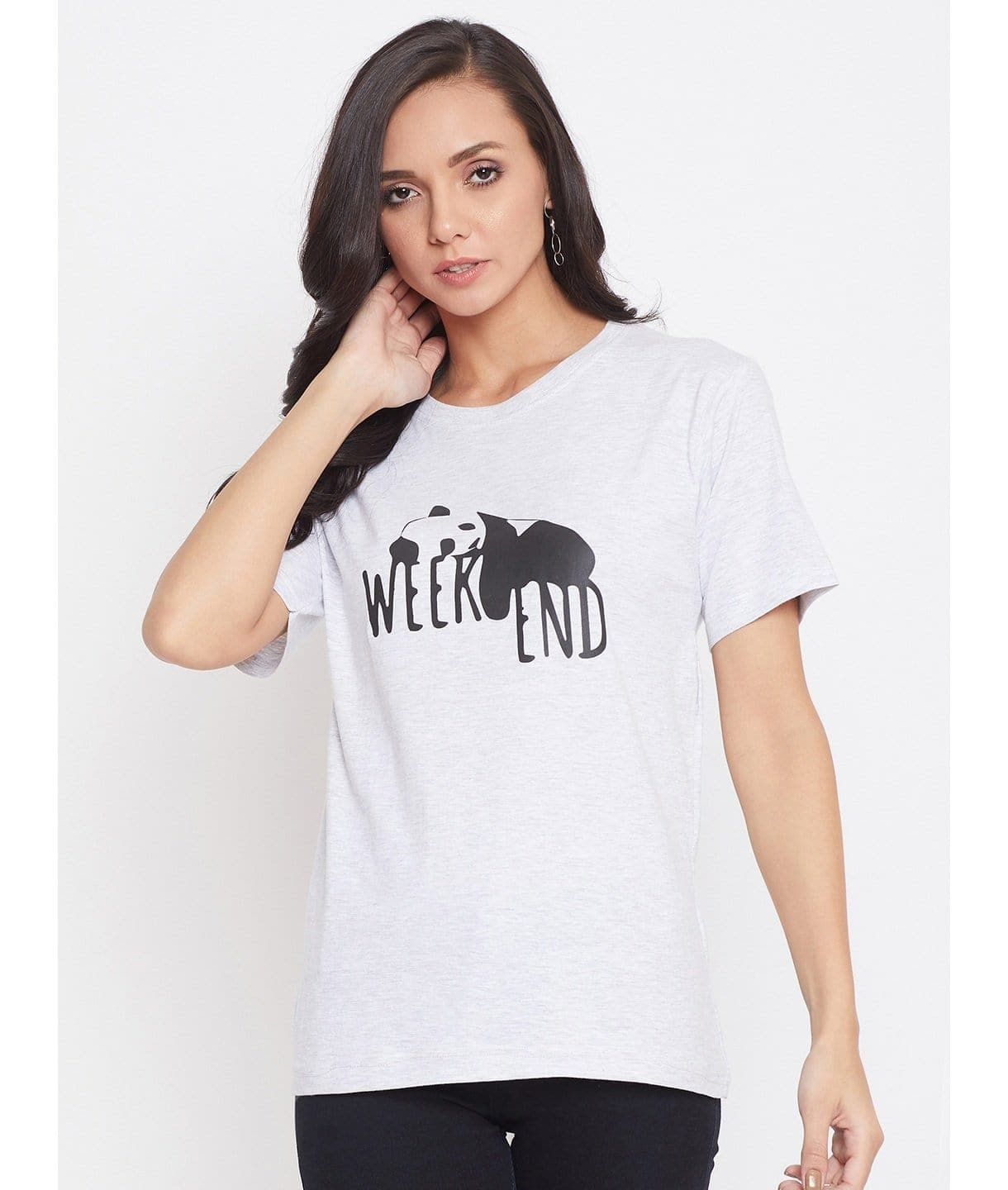 Weekend Graphic Cotton T-Shirt - Uptownie