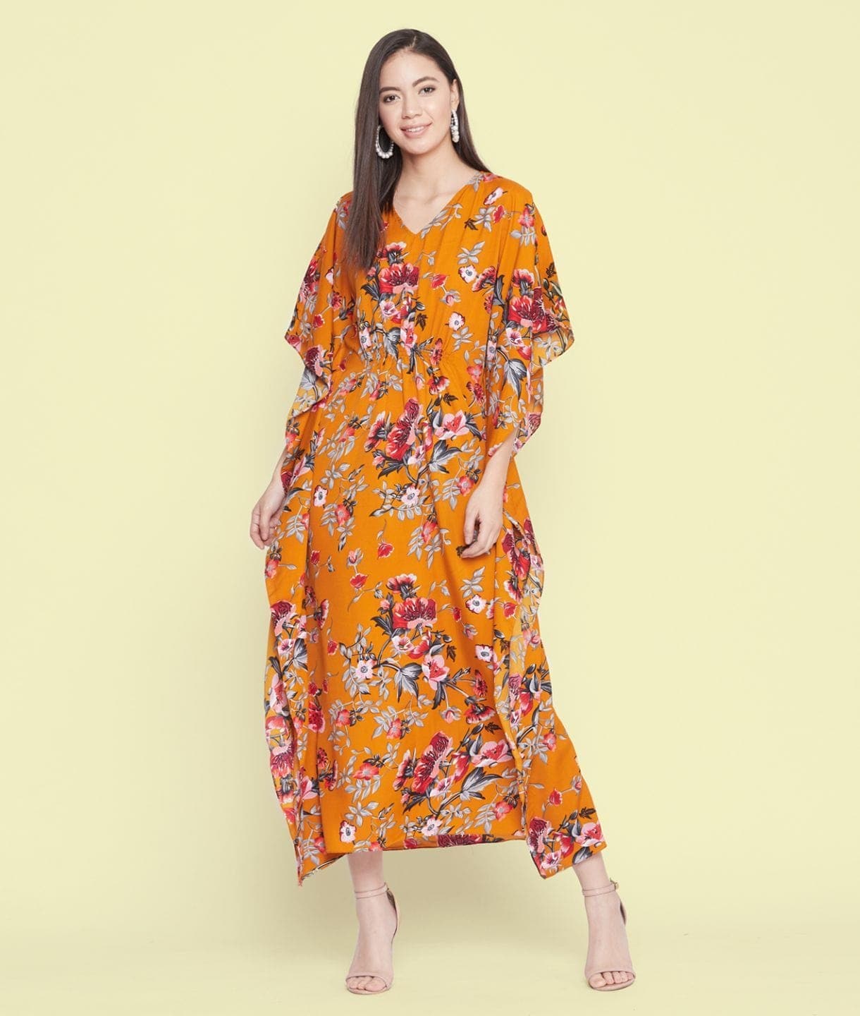 Comfortable Printed Kaftan/Nightie. - Uptownie