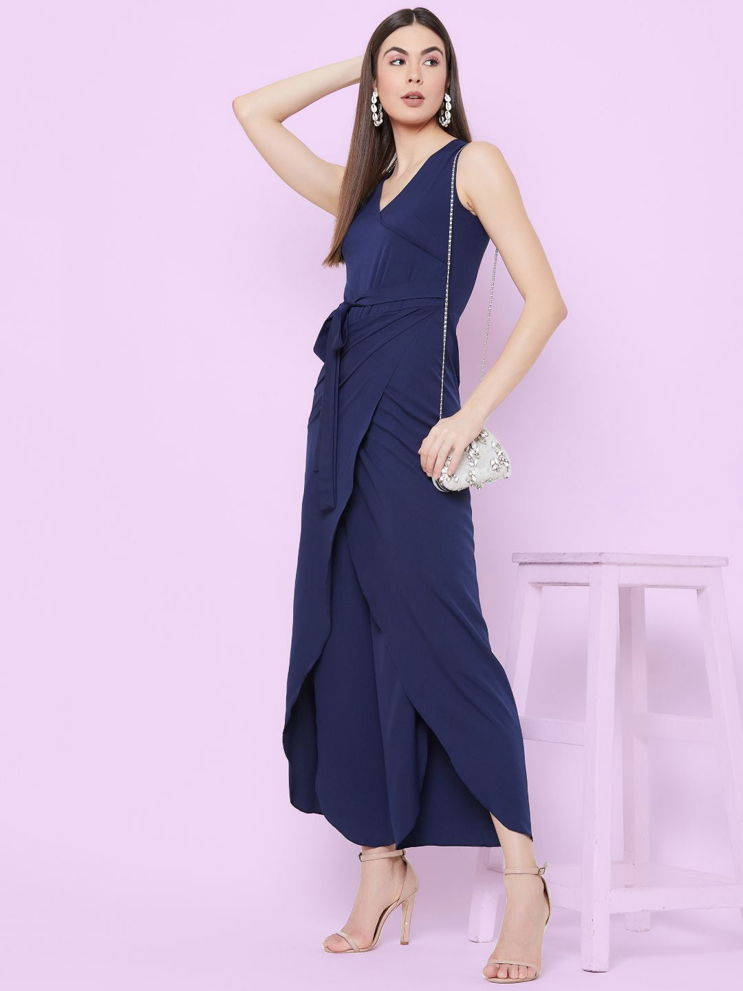 Tulip Style Wrap Jumpsuit - Uptownie