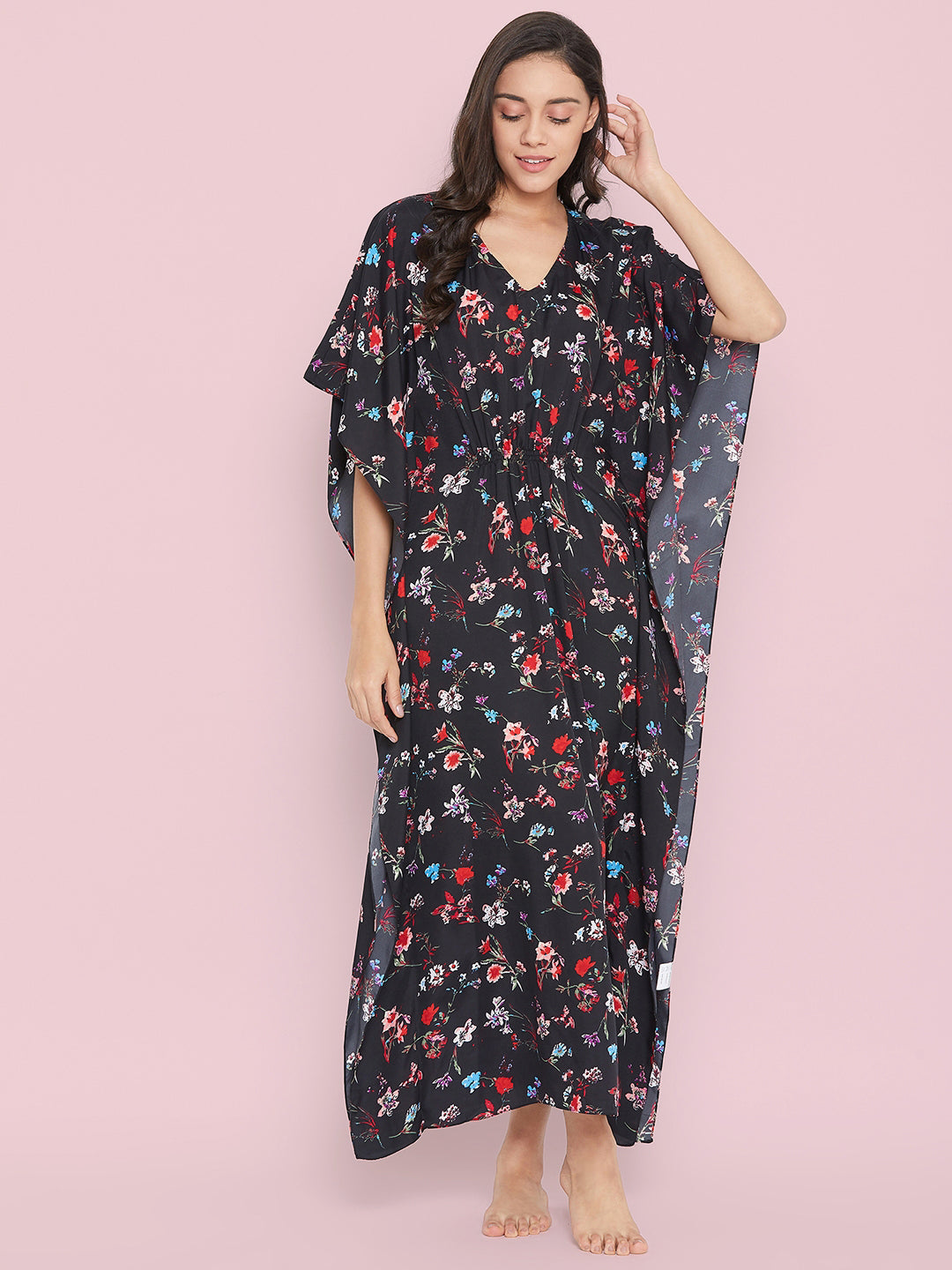 Comfortable Printed Kaftan/Nightie. - Uptownie