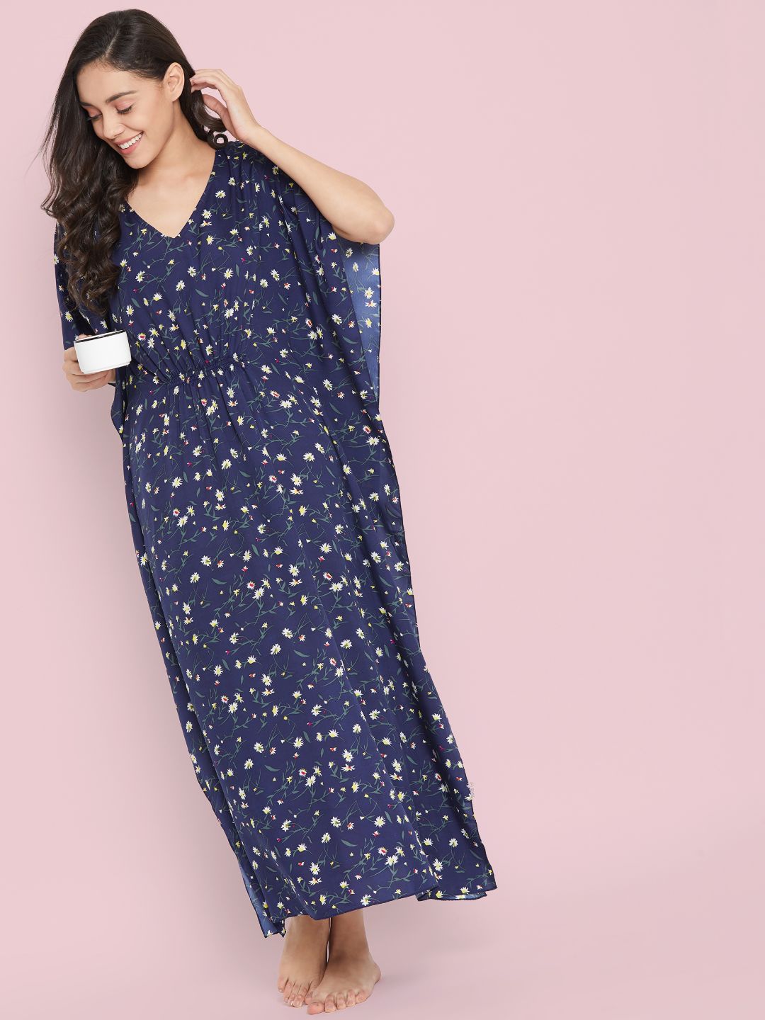 Comfortable Printed Kaftan/Nightie. - Uptownie
