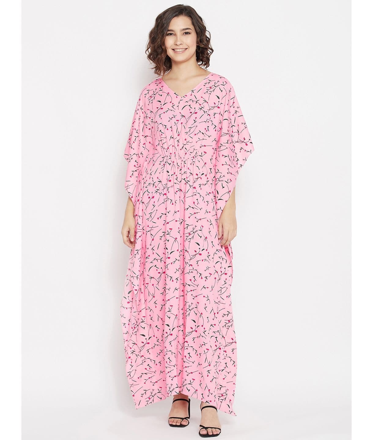 Comfortable Printed Kaftan/Nightie. - Uptownie