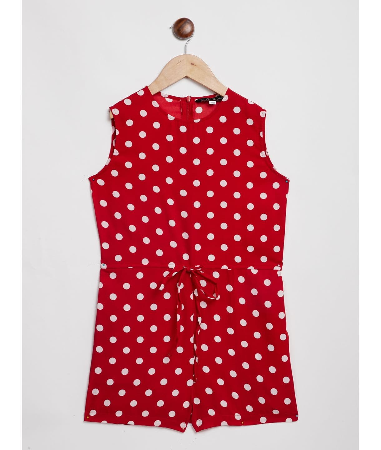 Printed Waist-tie Playsuit for Girls - Uptownie