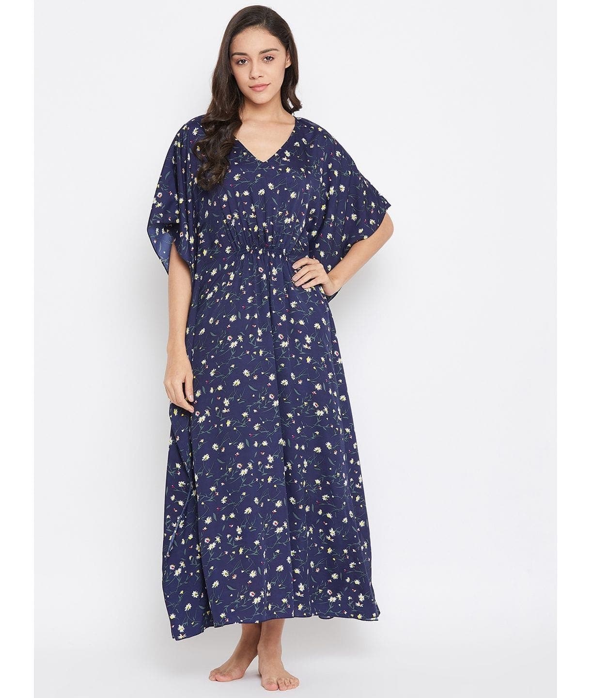 Comfortable Printed Kaftan/Nightie. - Uptownie