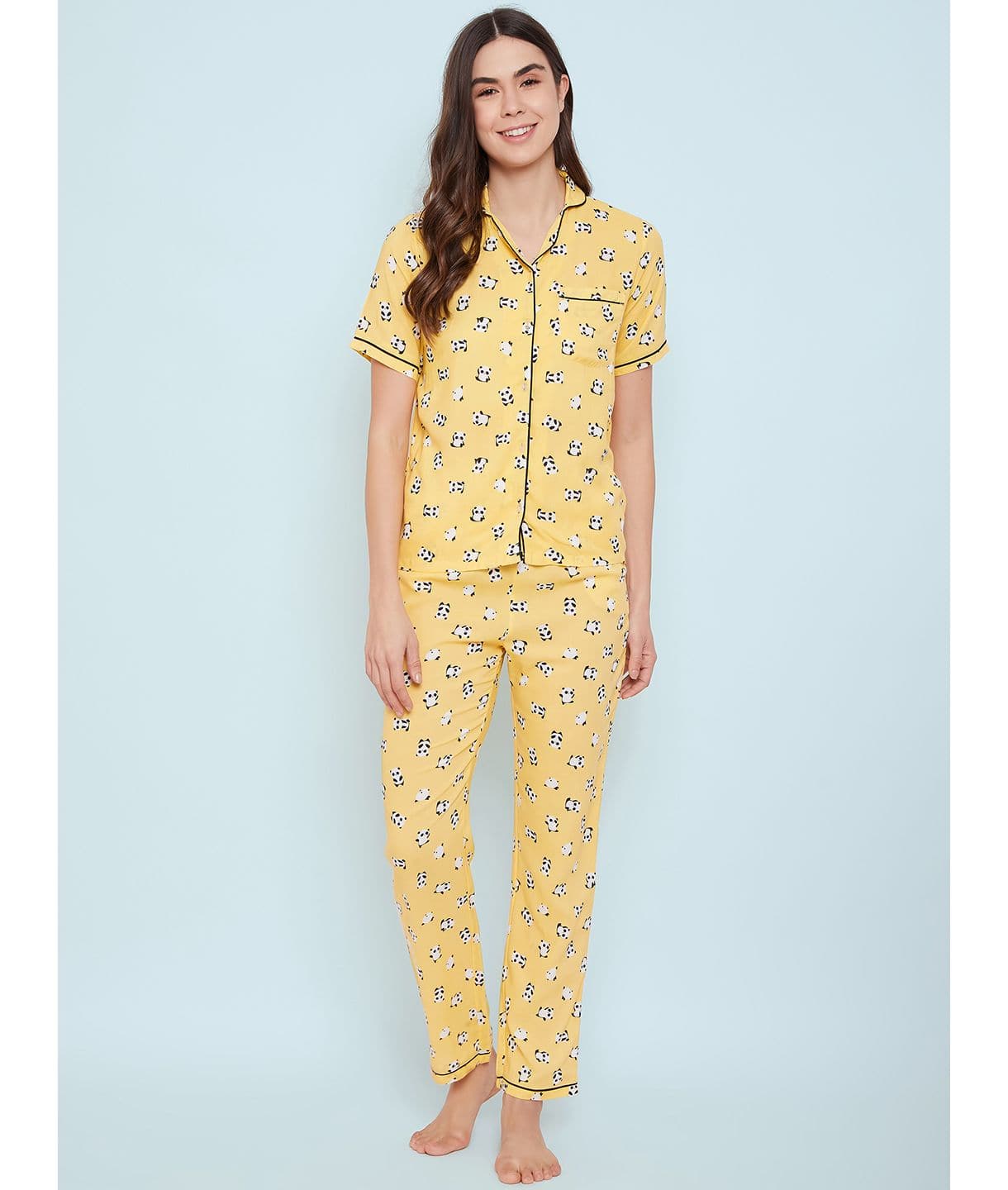 Buy online Tie Knot Detail Printed Night Gown from sleepwear for Women by  Be You for ₹939 at 37% off