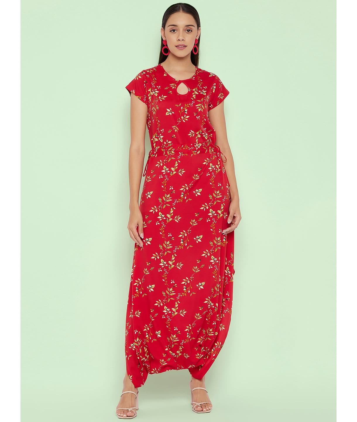 Cutout Dhoti Jumpsuit - Uptownie