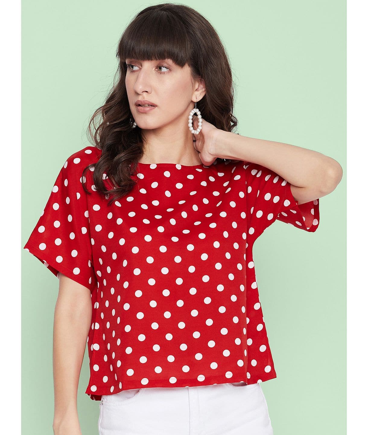 Plus Printed Boxy Top - Uptownie