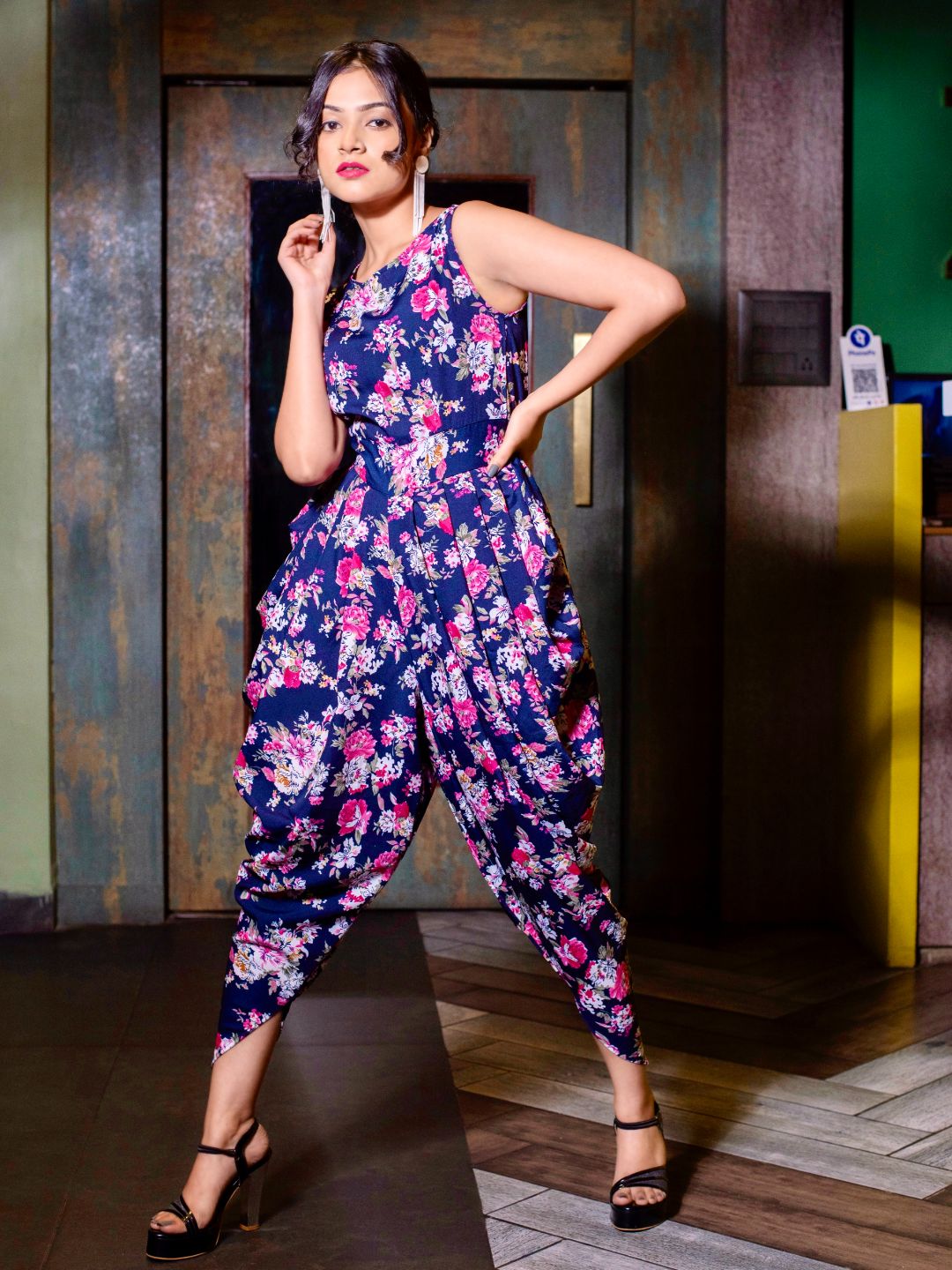 Elasticated Ethnic Dhoti Jumpsuit - Uptownie