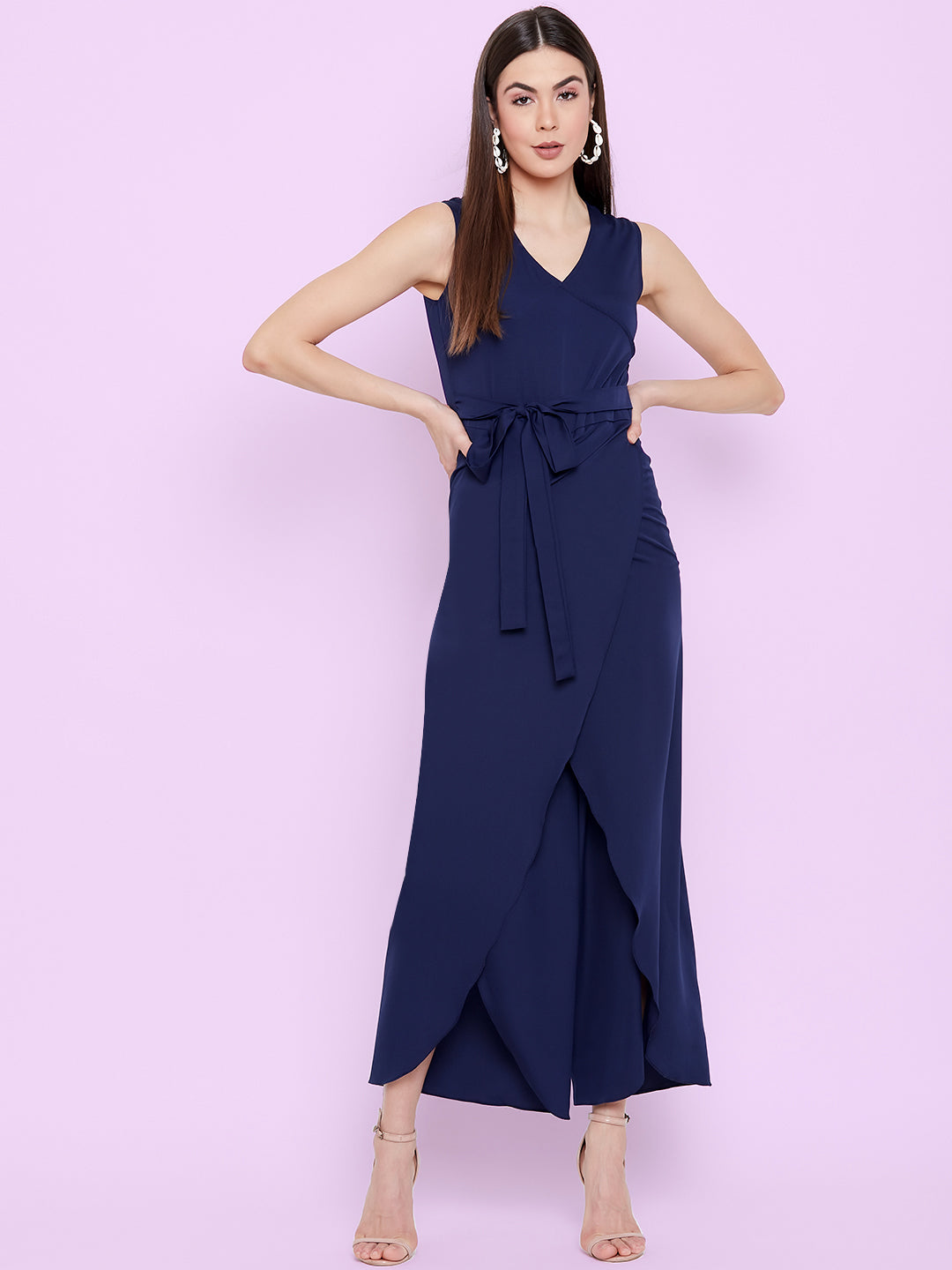 Tulip Style Wrap Jumpsuit - Uptownie