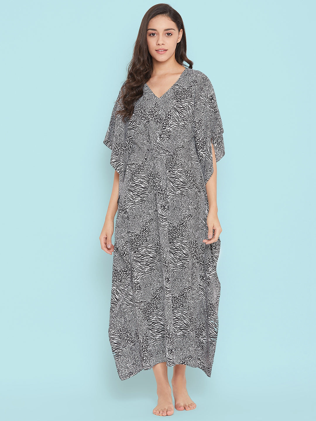 Comfortable Printed Kaftan/Nightie - Uptownie