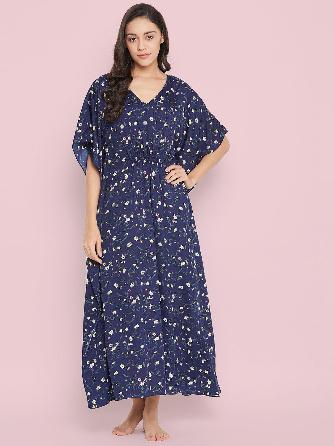 Comfortable Printed Kaftan/Nightie. - Uptownie