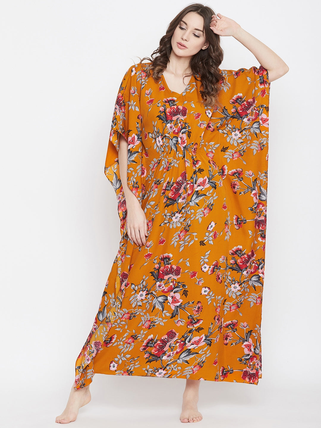 Comfortable Printed Kaftan/Nightie. - Uptownie