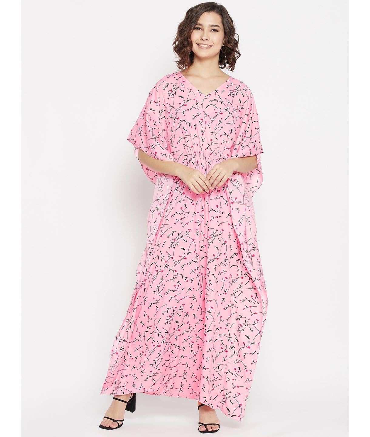 Comfortable Printed Kaftan/Nightie. - Uptownie