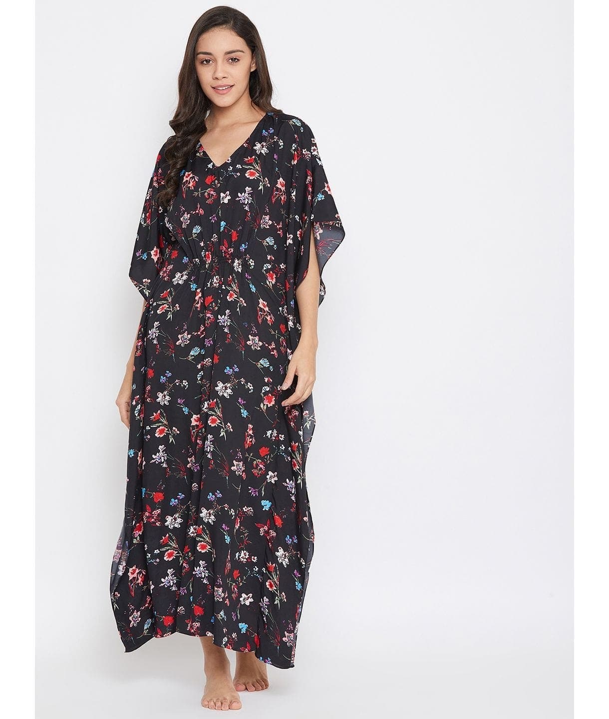 Comfortable Printed Kaftan/Nightie. - Uptownie