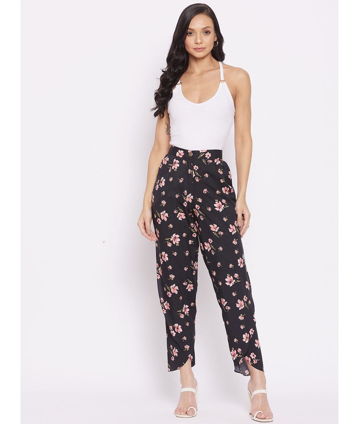 Adjustable Crepe Tulip Pants - Uptownie