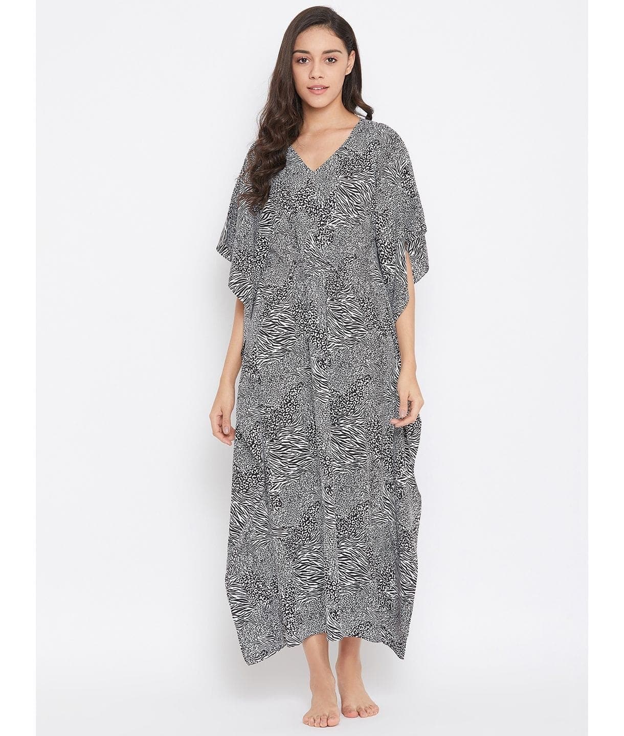 Comfortable Printed Kaftan/Nightie. - Uptownie