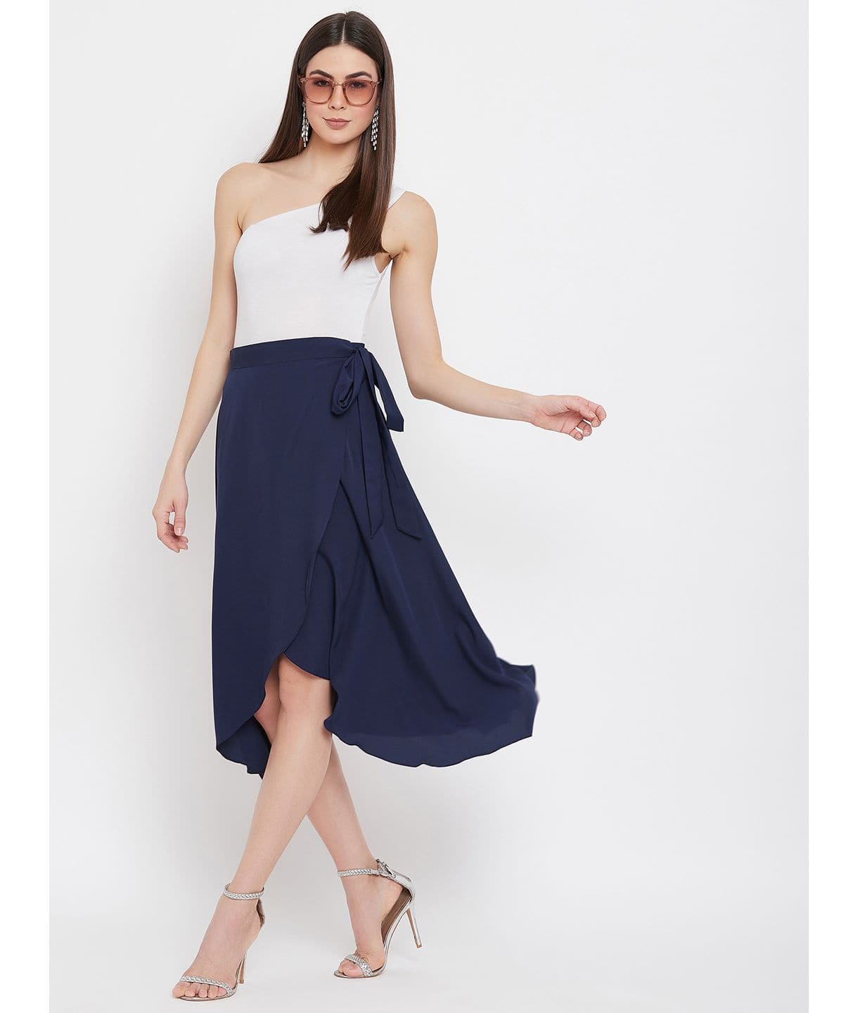 Wrap Around Tie up Midi Skirt - Uptownie