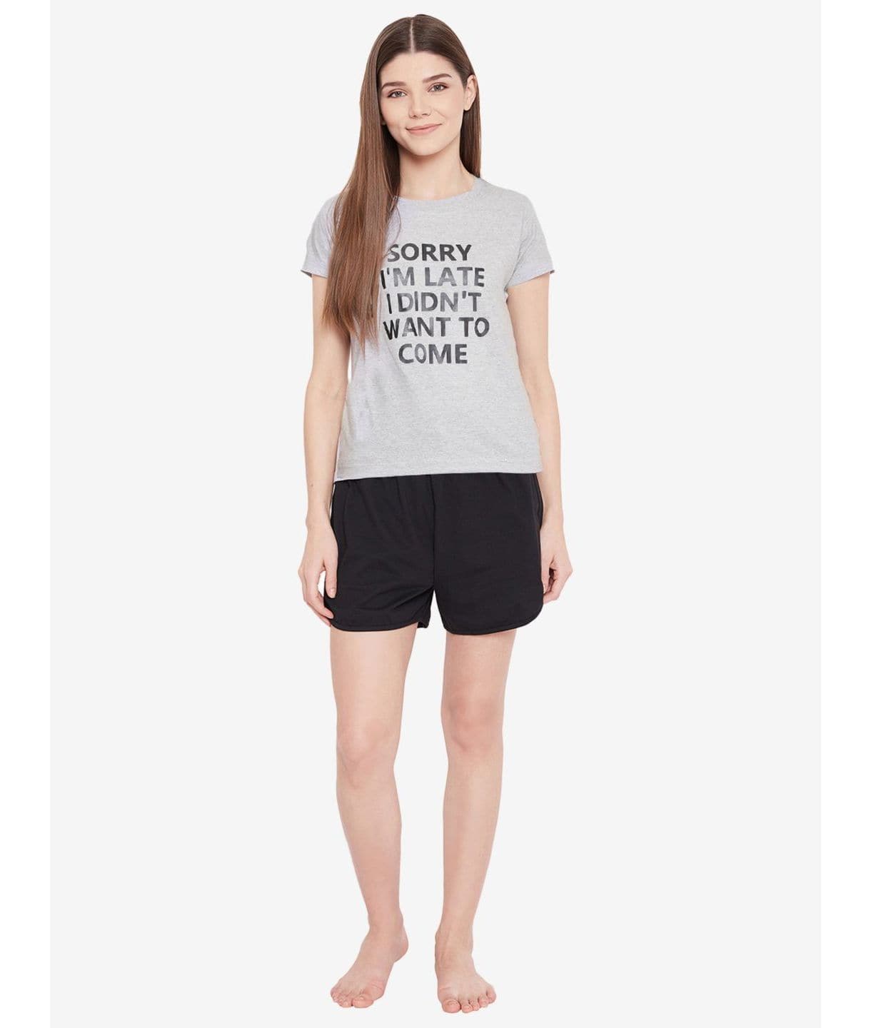 Cotton T-shirt and Shorts Set - Uptownie