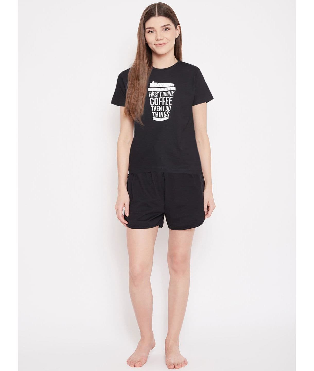 Cotton T-shirt and Shorts Set - Uptownie