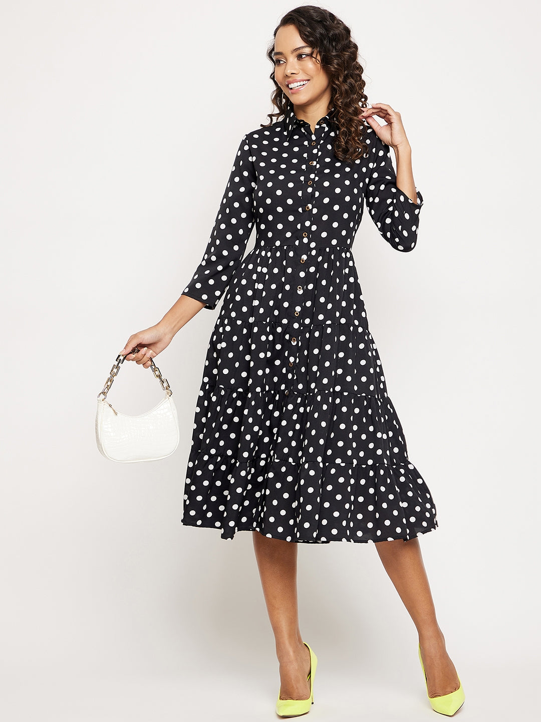 Printed Fit & Flare Skater Dress - Uptownie