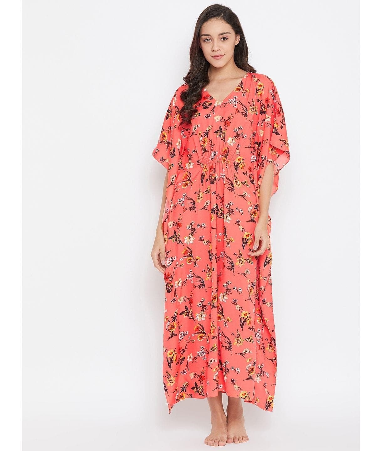 Comfortable Printed Kaftan/Nightie. - Uptownie