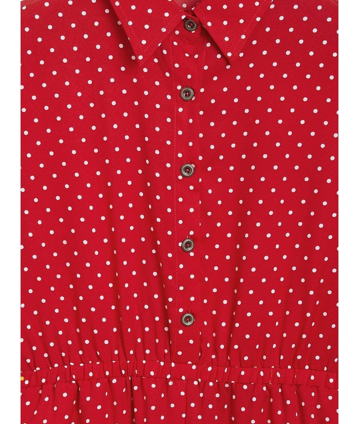 Polka Roll-up Jumpsuit for Girls - Uptownie