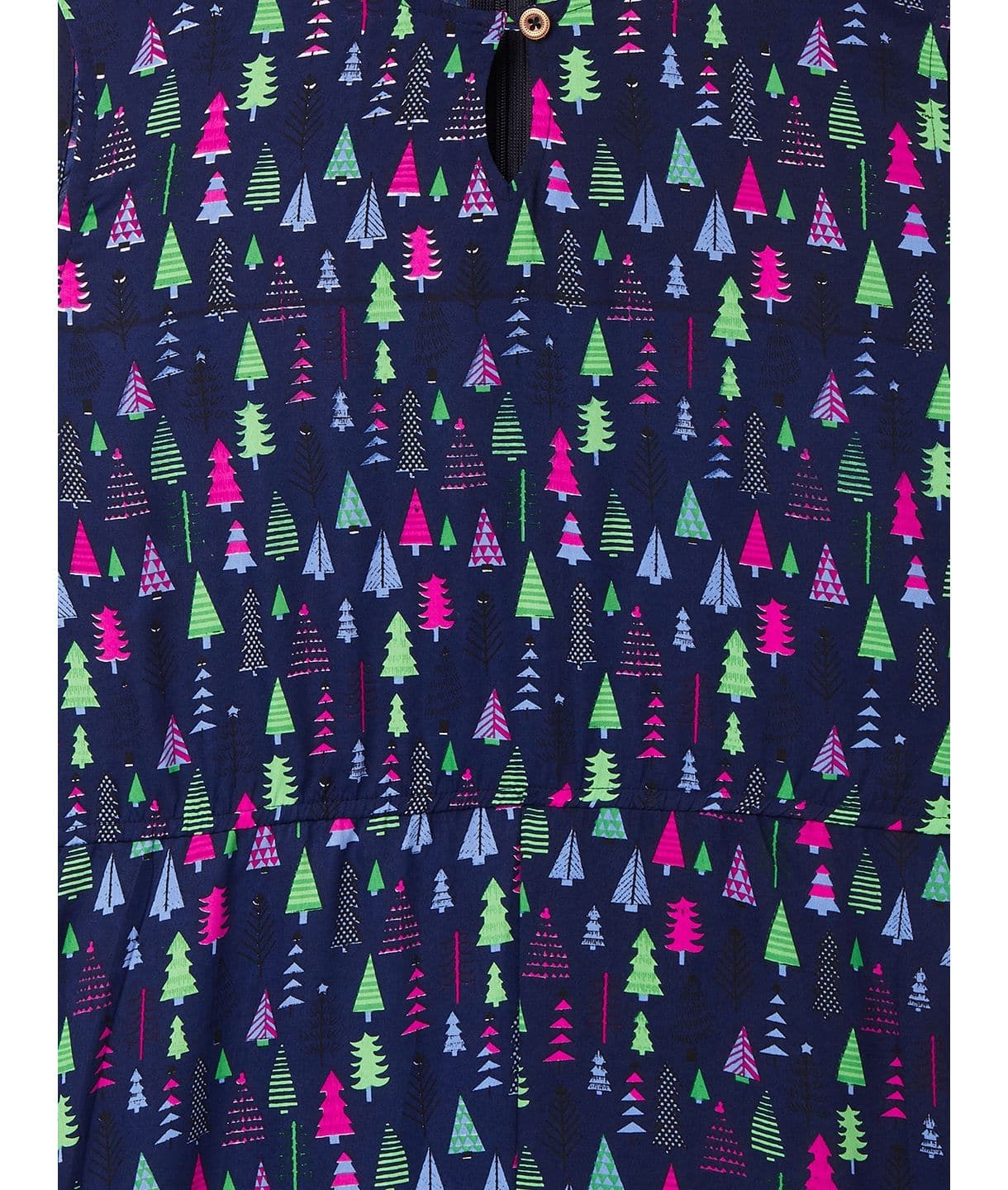 Elasticated Key-hole Jumpsuit for Girls - Uptownie
