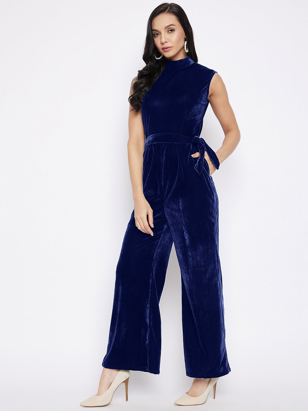 Amazon.com: Lauren Ralph Lauren Womens Velvet Surplice Jumpsuit Navy 2 :  Clothing, Shoes & Jewelry