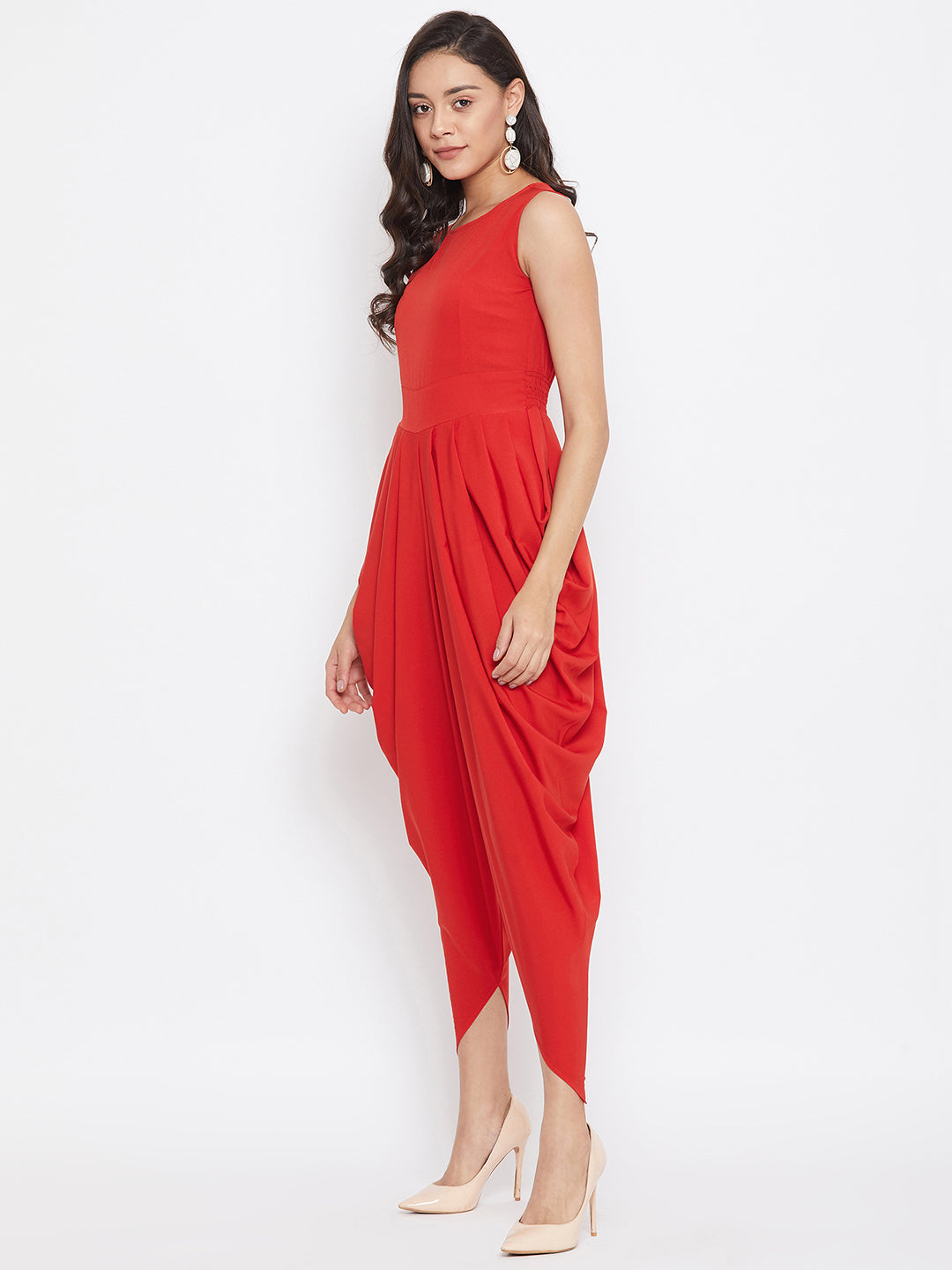 Elasticated Ethnic Dhoti Jumpsuit - Uptownie