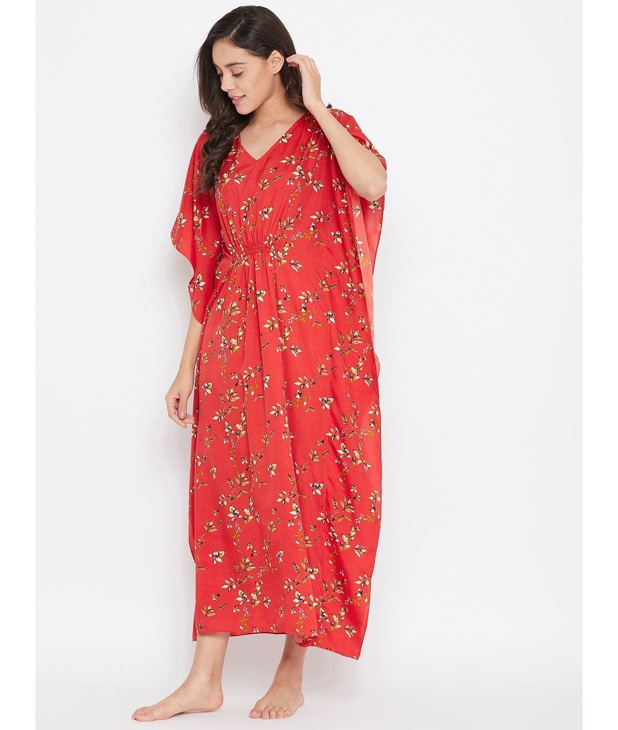 Comfortable Printed Kaftan/Nightie - Uptownie