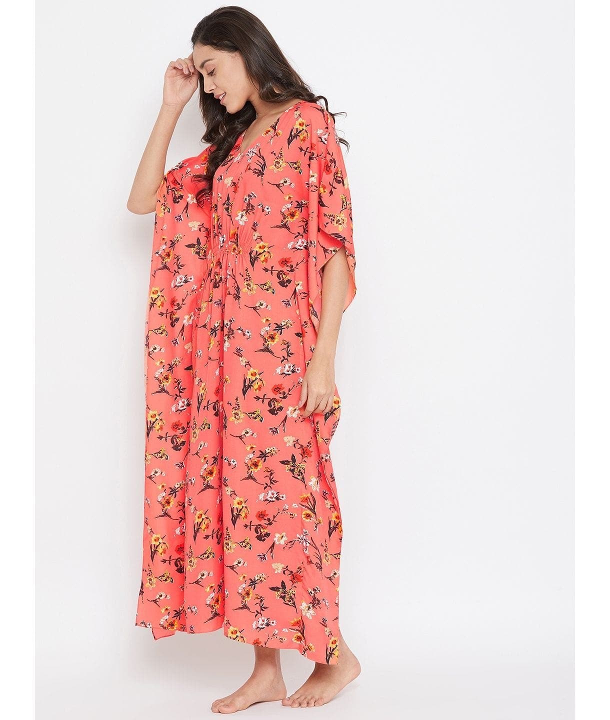Comfortable Printed Kaftan/Nightie. - Uptownie
