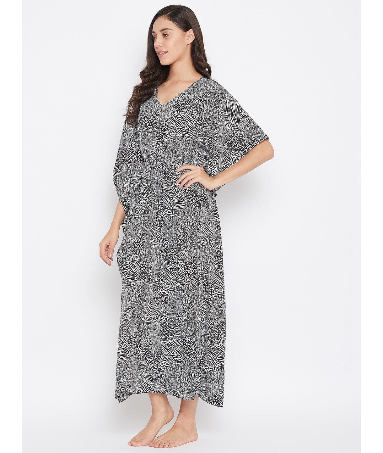 Comfortable Printed Kaftan/Nightie. - Uptownie