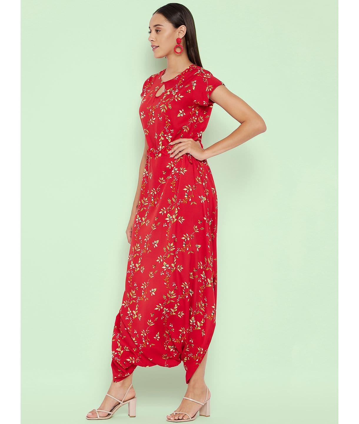 Cutout Dhoti Jumpsuit - Uptownie