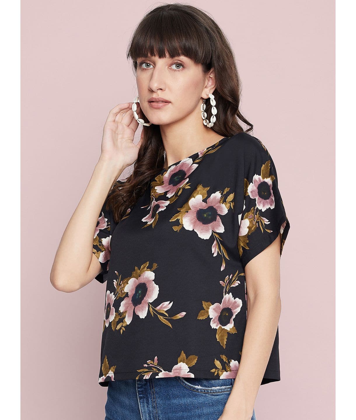 Plus Printed Boxy Top - Uptownie