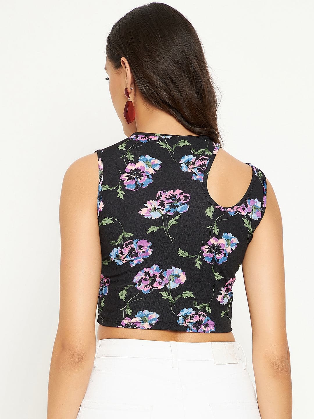 Floral Crop Top Forever 21 Tops And Blouses NWT Forever 21 Black