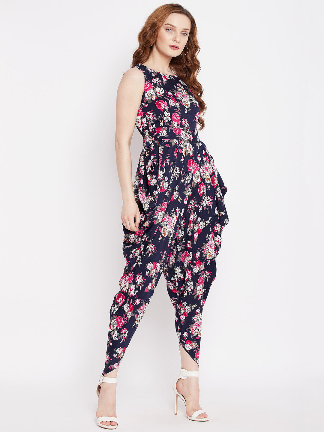 Elasticated Ethnic Dhoti Jumpsuit - Uptownie