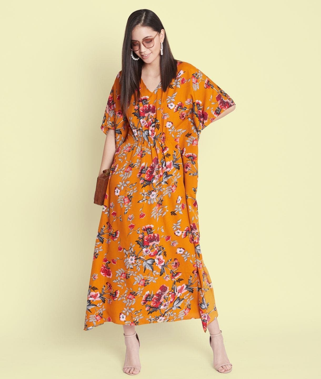 Comfortable Printed Kaftan/Nightie. - Uptownie