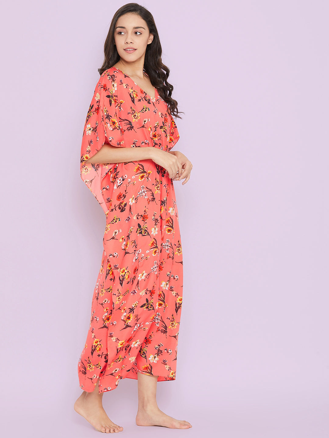 Comfortable Printed Kaftan/Nightie. - Uptownie