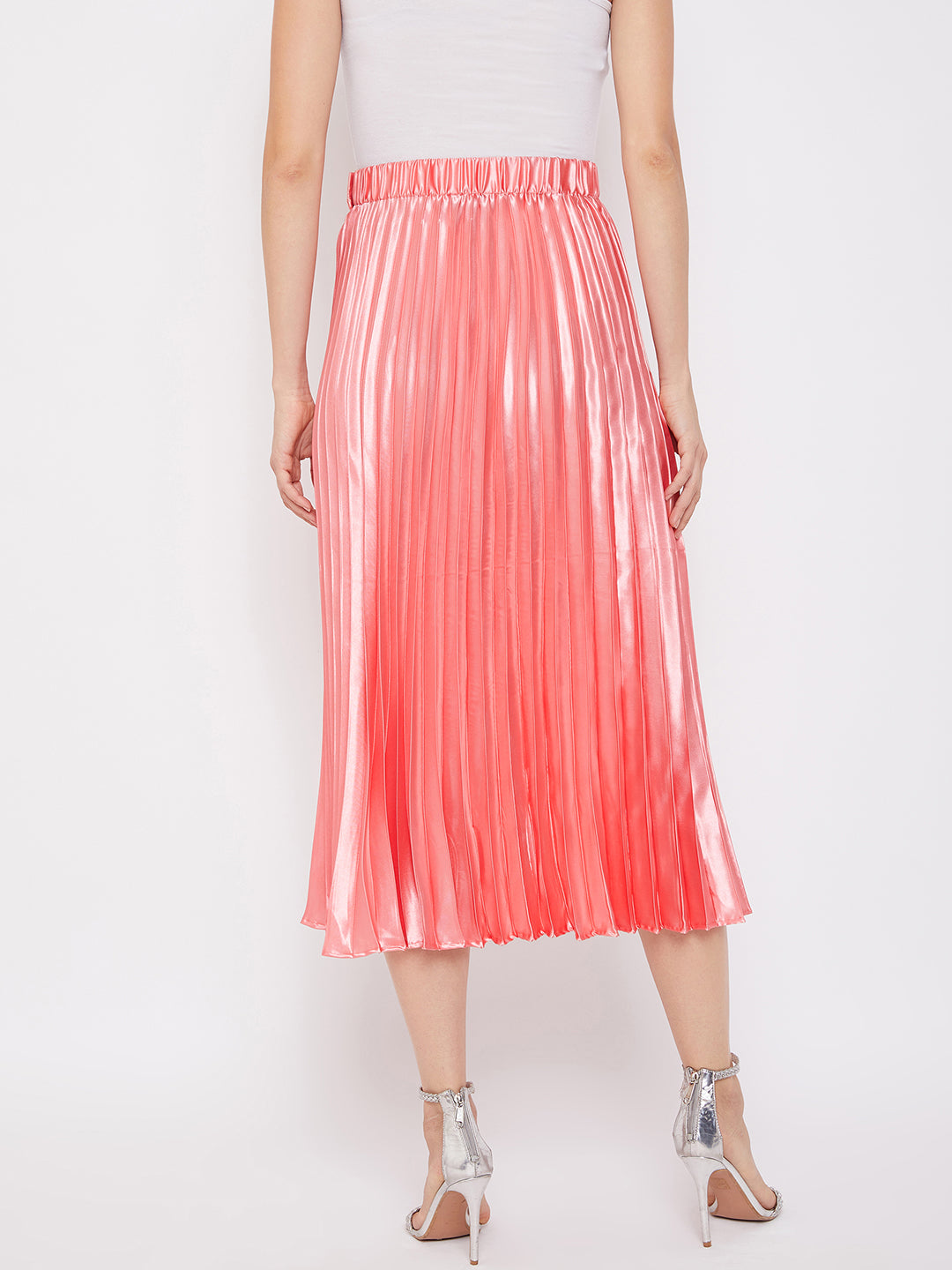Pleated Midi Skirt - Uptownie