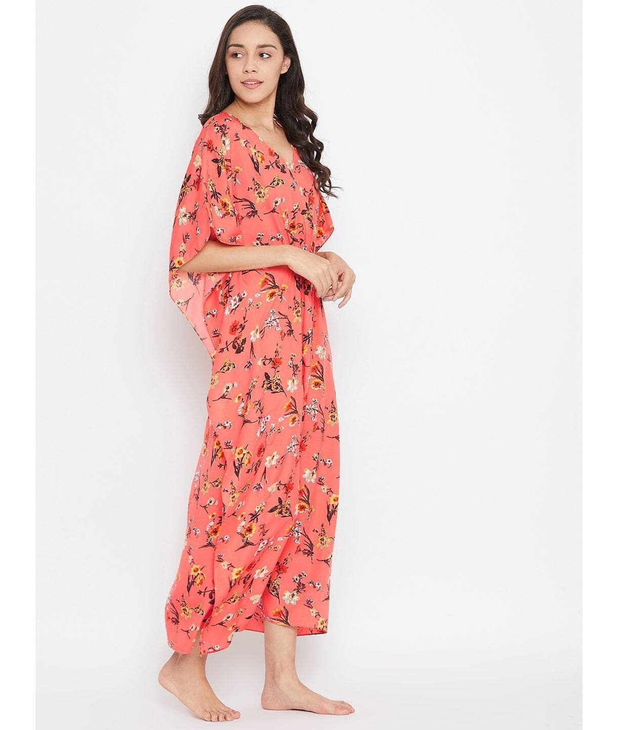 Comfortable Printed Kaftan/Nightie. - Uptownie