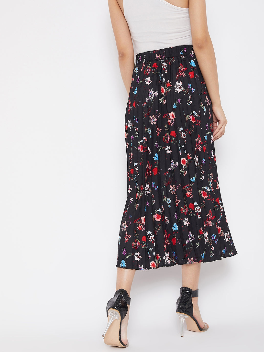 Pleated Midi Skirt - Uptownie