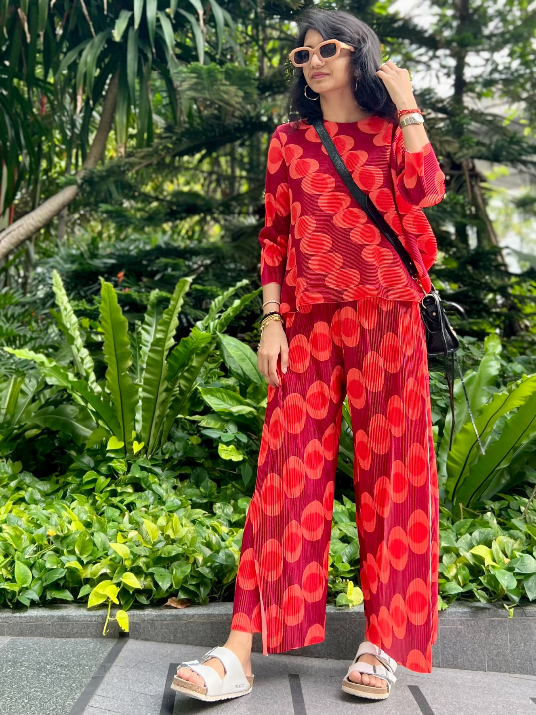 Pleated Pants with a Front Drape - Uptownie