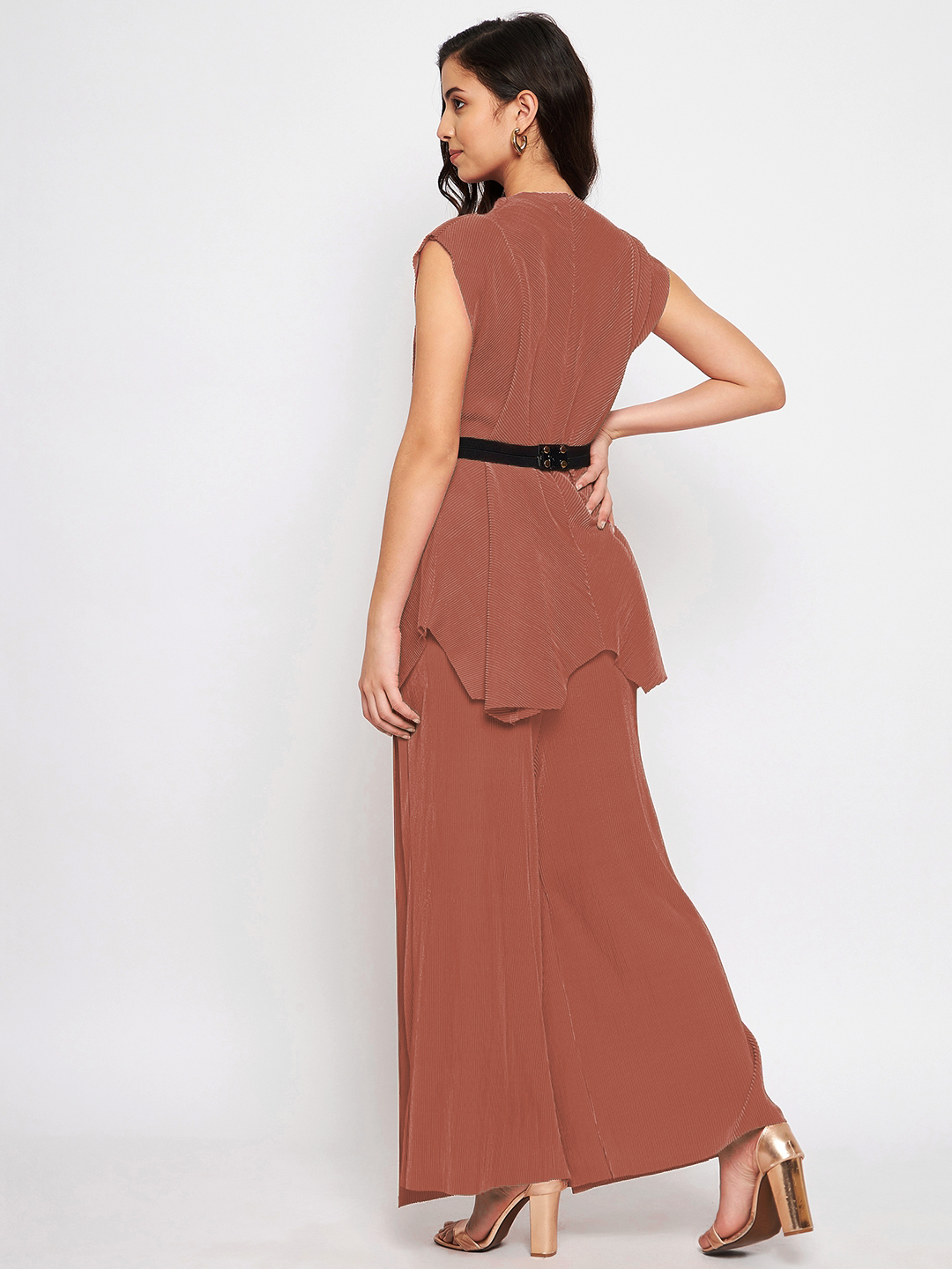 Criss Cross Pleated Top - Uptownie