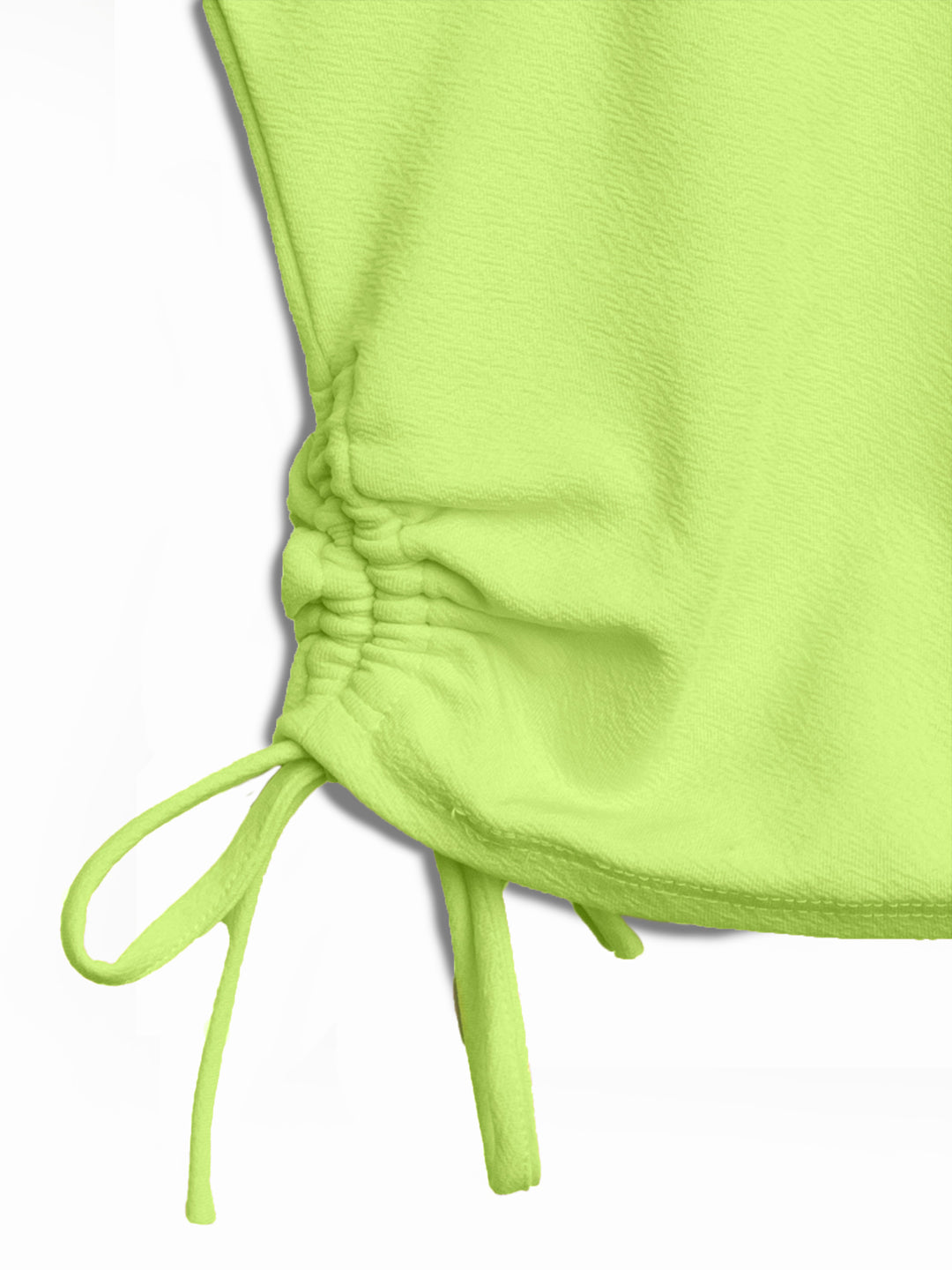 Cotton Stretchable Side Drawstring Top For Girls - Uptownie