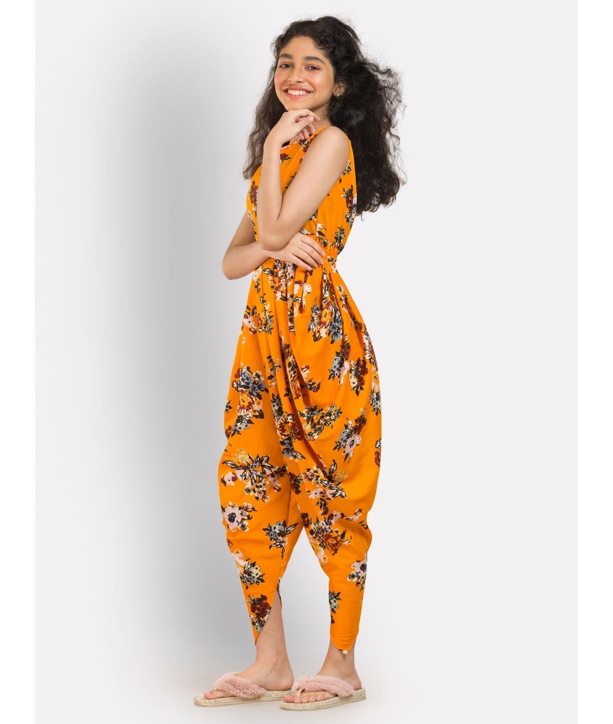 Girls orange jumpsuit on sale